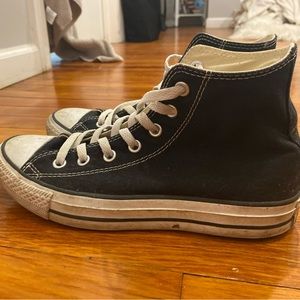 Black High Top Converse Size 8